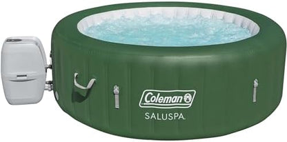 Bestway Coleman Palm Springs 4 to 6 Person EnergySense Smart AirJet Plus Inflatable Hot Tub Outdoor Spa with 140 AirJets and Insulated Cover