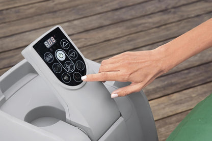 Bestway Coleman Palm Springs 4 to 6 Person EnergySense Smart AirJet Plus Inflatable Hot Tub Outdoor Spa with 140 AirJets and Insulated Cover