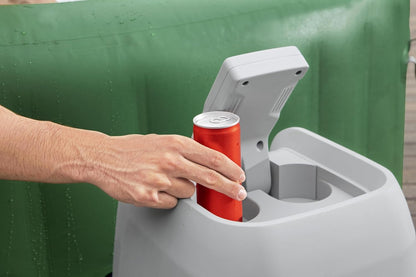 Coleman Tahiti EnergySense AirJet Inflatable Hot Tub Spa (71" x 26") | Portable Hot Tub with 2 Covers (1 Energy-Efficient Thermal Cover and 1 Standard Cover) | Fits Up to 2-4 Persons | Grey