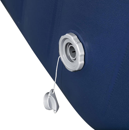 Coleman SaluSpa AirJet 4 to 6 Person Inflatable Hot Tub Square Portable Outdoor Spa with 140 Soothing AirJets and Insulated Cover, Gray