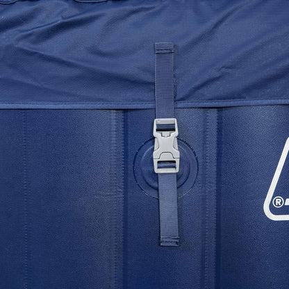 Coleman SaluSpa AirJet 4 to 6 Person Inflatable Hot Tub Square Portable Outdoor Spa with 140 Soothing AirJets and Insulated Cover, Gray